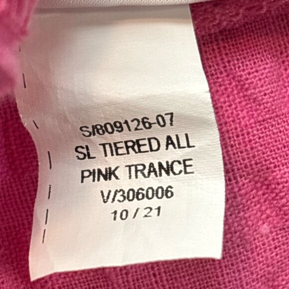 Old Navy Womens Size XS Sleeveless Tiered Maxi Dress Pink Trance Bow Back Summer - Picture 12 of 13
